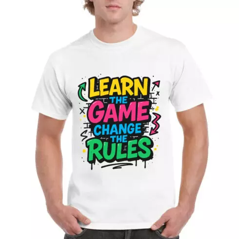 Learn The Game Change The Rules T-Shirt cover image.