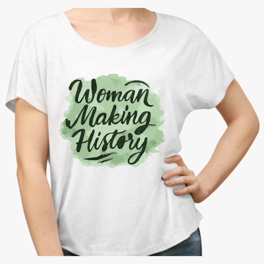 Woman Making History Feminist Empowerment T-Shirt cover image.