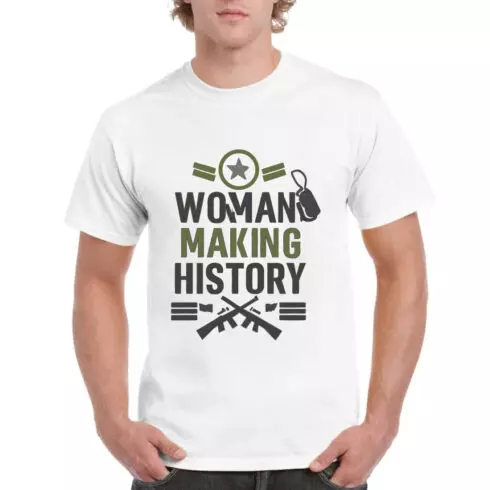 Woman Making History Military T-Shirt Female Vet cover image.