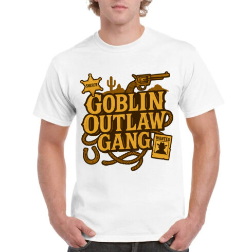 Goblin Outlaw Gang Western Cowboy Sheriff T-Shirt cover image.
