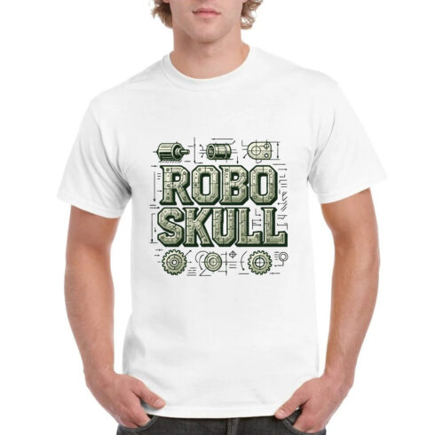 Robo Skull Tech Tee - Mechanical Steampunk Shir cover image.