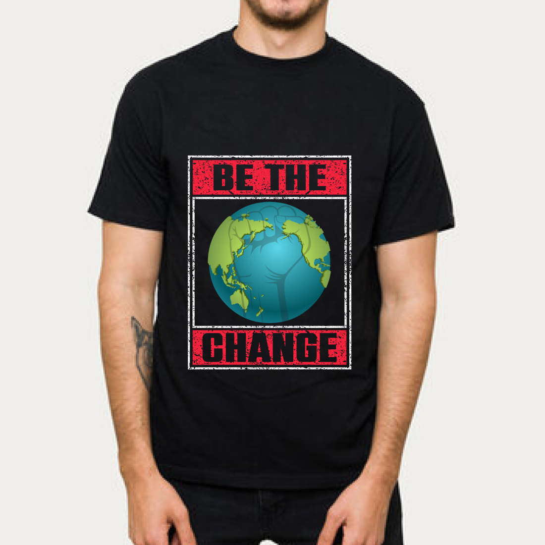 Be The Change Earth Day Environmental T-Shirt cover image.
