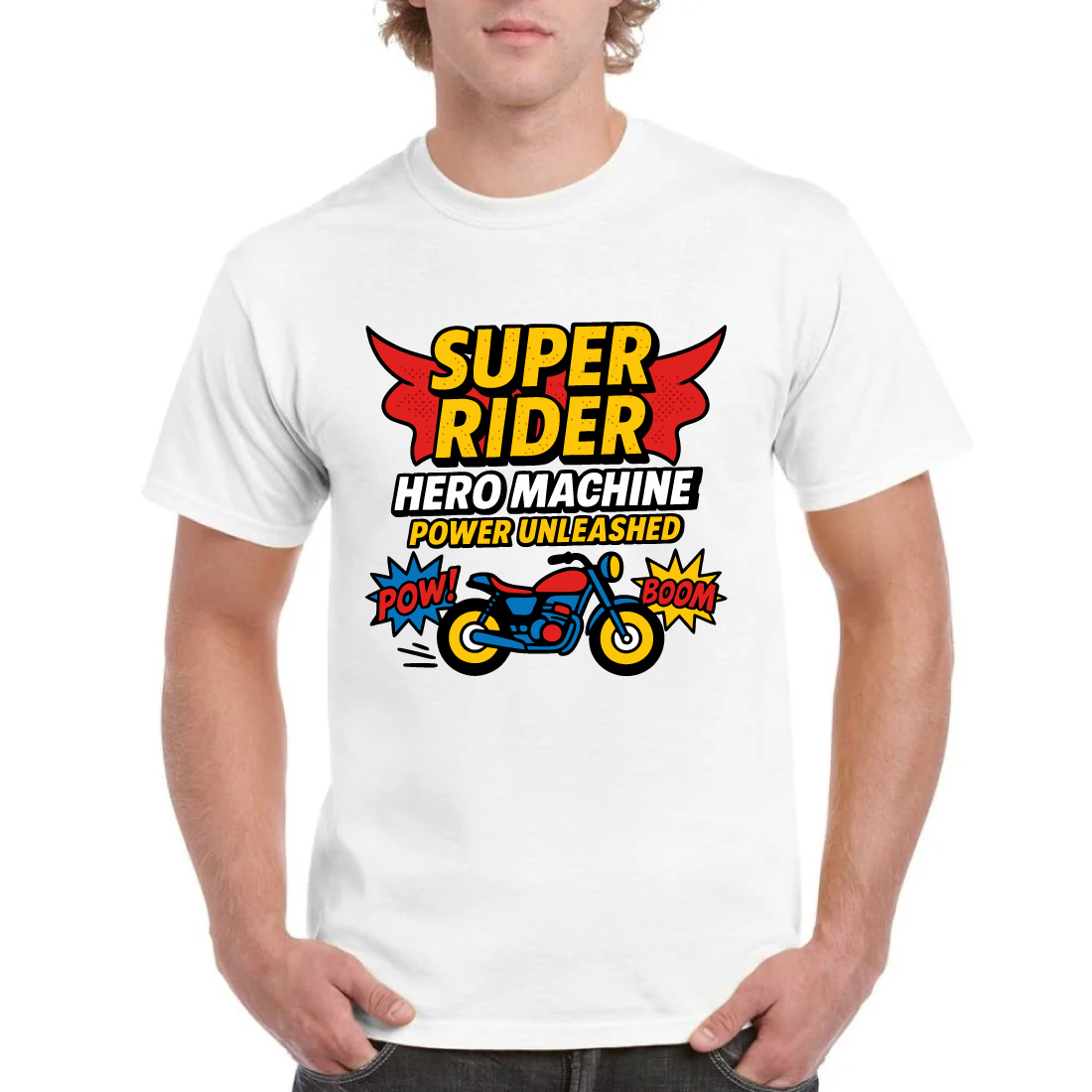Super Rider Hero Machine Power Unleashed Tee cover image.