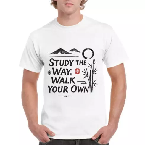 Study The Way Walk Your Own Zen Mountain T-Shirt cover image.