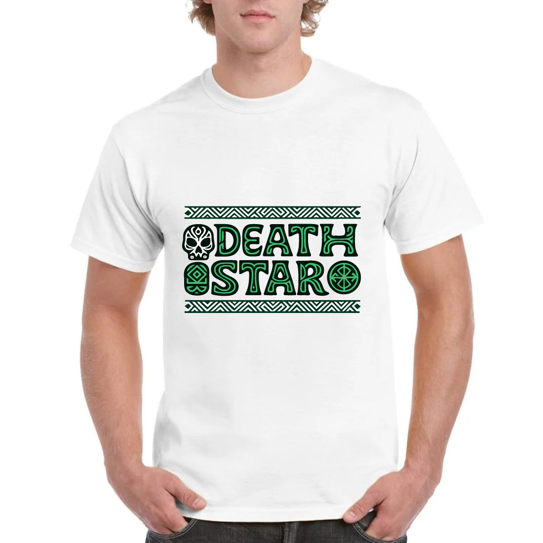 Death Star Tribal Tee - Sci-Fi Geometric Design cover image.