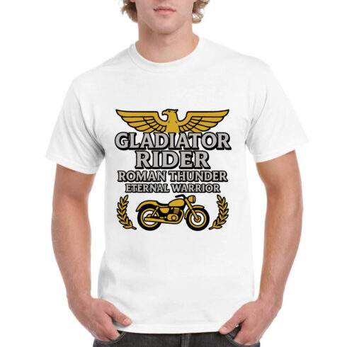 Gladiator Rider Roman Thunder Warrior Tee cover image.