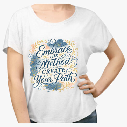 Embrace Method Create Your Path Motivational Shirt cover image.