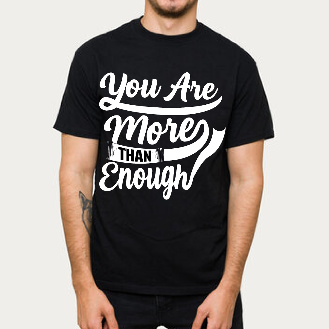 You Are More Than Enough Motivational T-Shirt cover image.