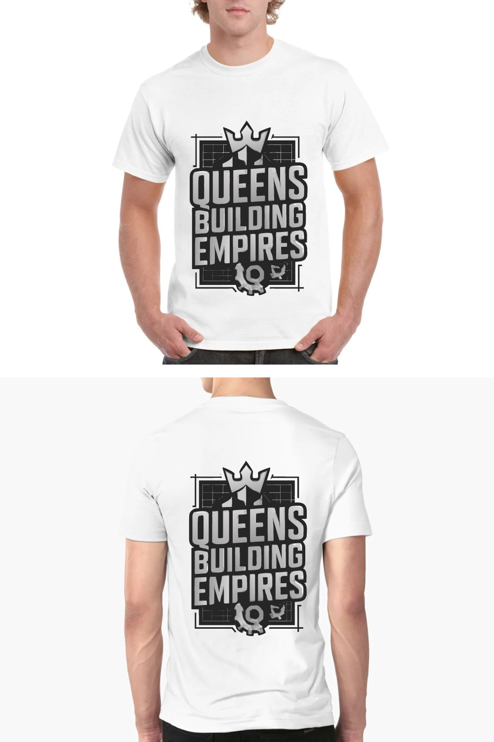 Queens Building Empires Crown T-Shirt Women Power pinterest preview image.