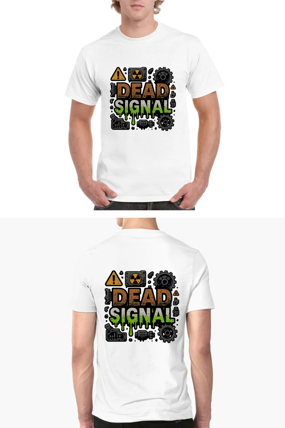 Dead Signal Post Apocalyptic Gaming Tee pinterest preview image.