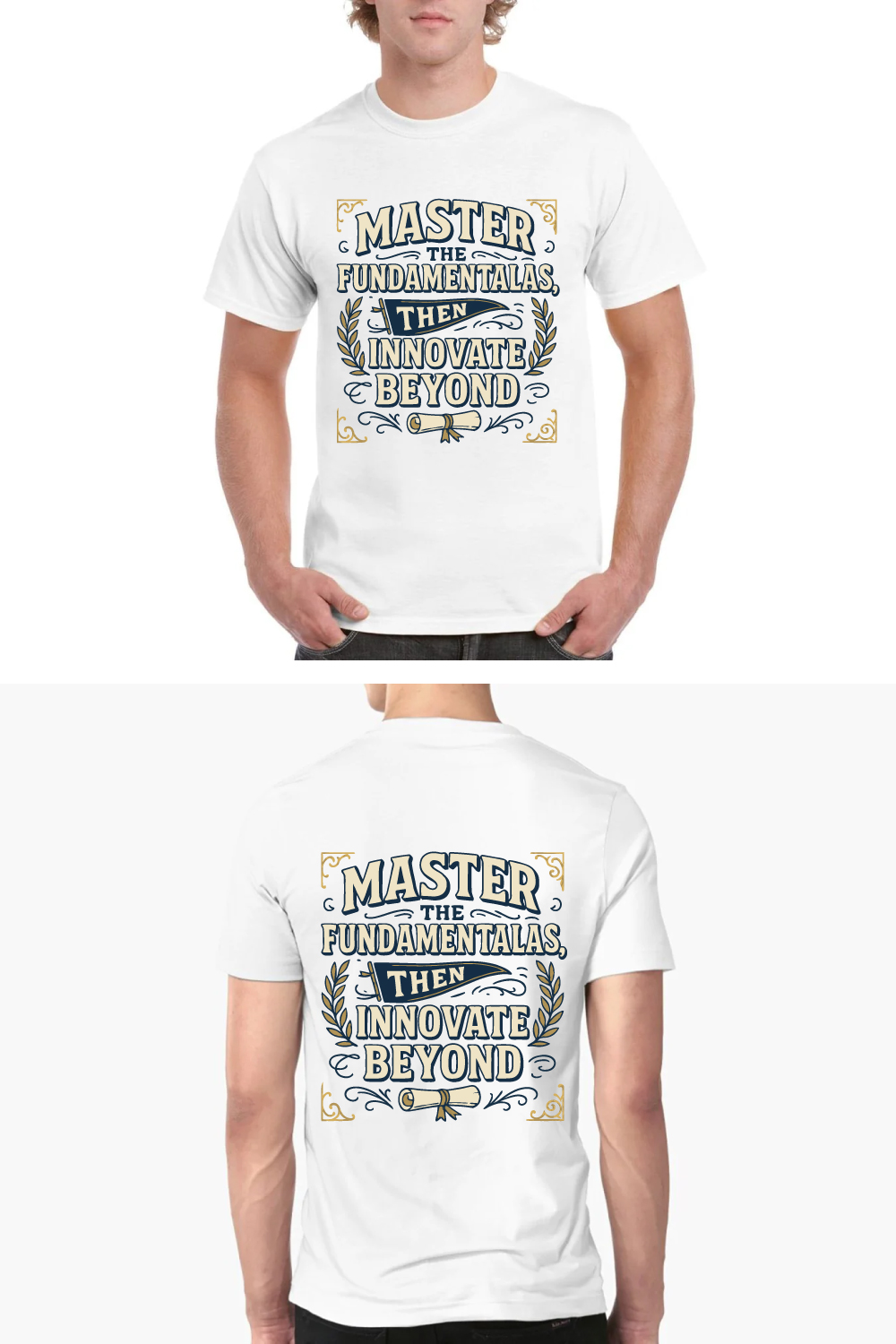 Master Fundamentals Then Innovate T-Shirt pinterest preview image.