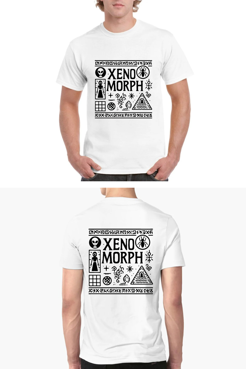 Xenomorph Alien Tee - Sci-Fi Horror Symbol Design pinterest preview image.