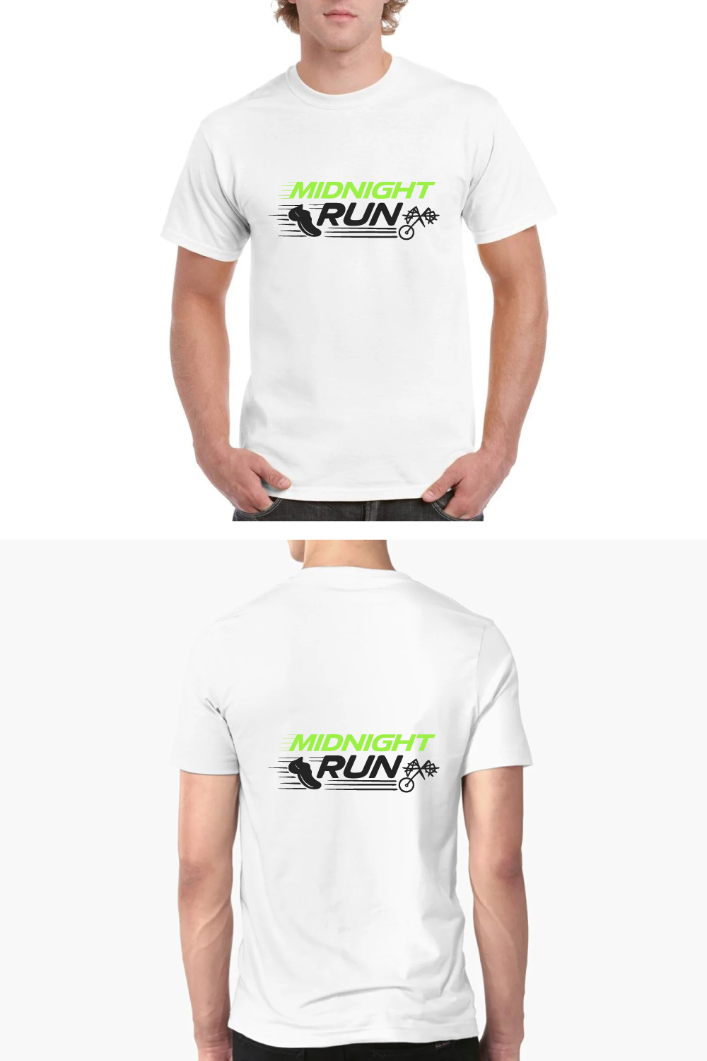 Midnight Run T-Shirt Running Sports Fitness Tee pinterest preview image.