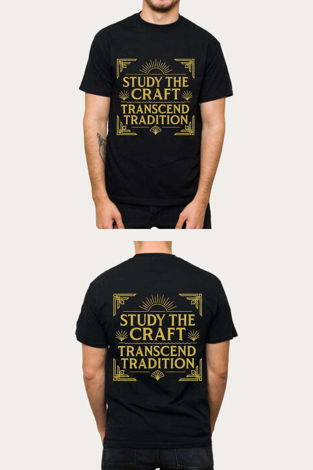 Study The Craft Transcend Tradition T-Shirt pinterest preview image.