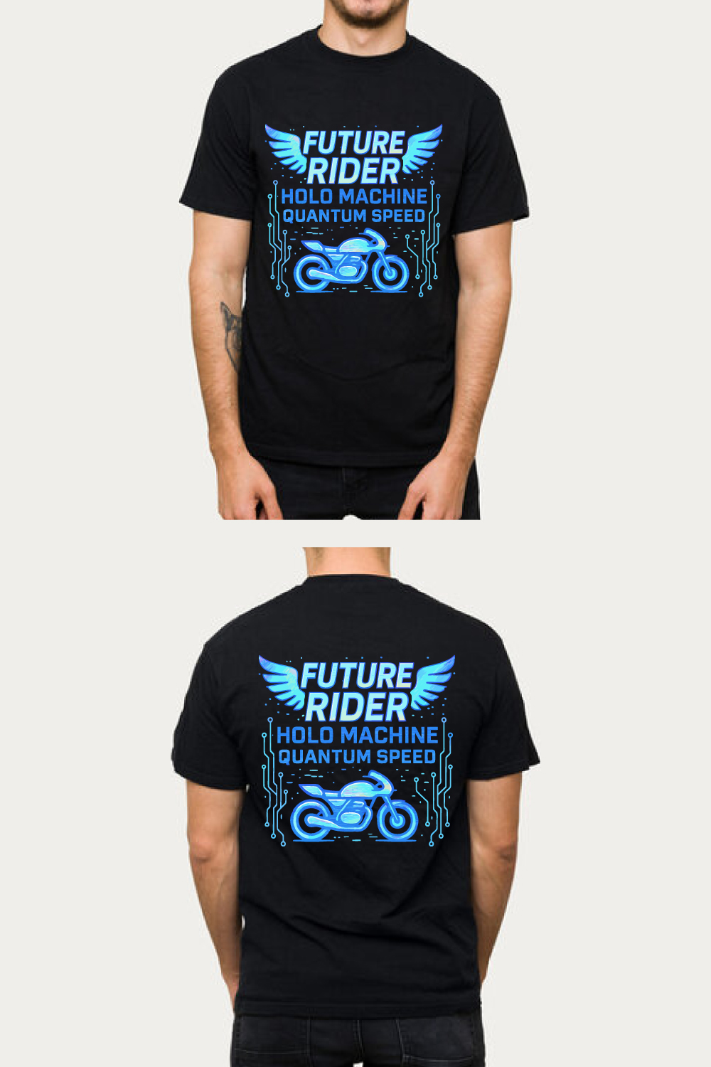 Future Rider Holo Machine Quantum Speed Tee pinterest preview image.