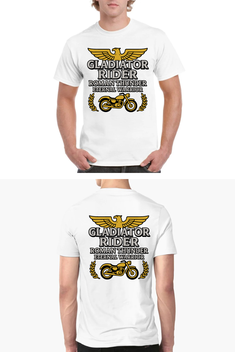 Gladiator Rider Roman Thunder Warrior Tee pinterest preview image.
