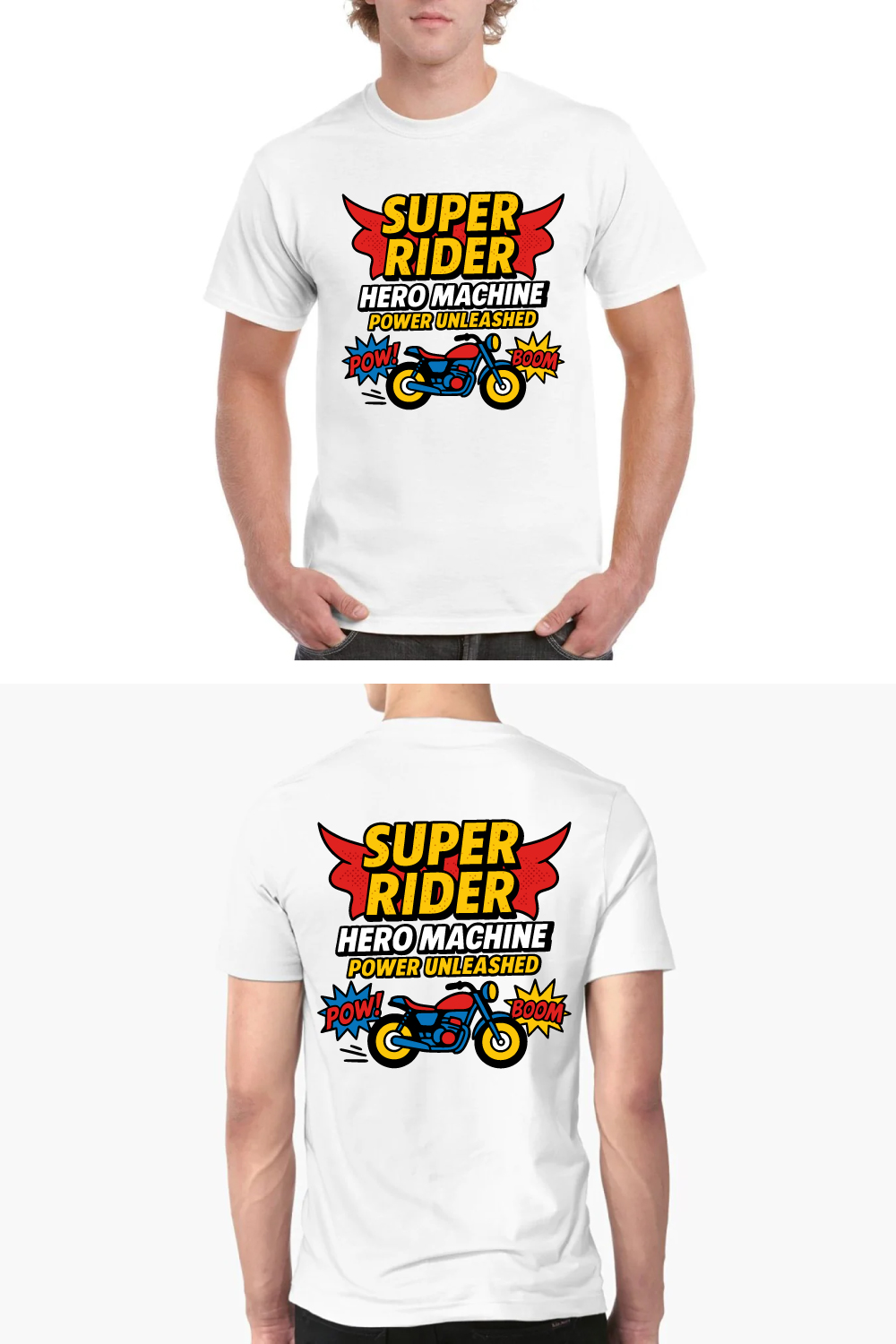 Super Rider Hero Machine Power Unleashed Tee pinterest preview image.