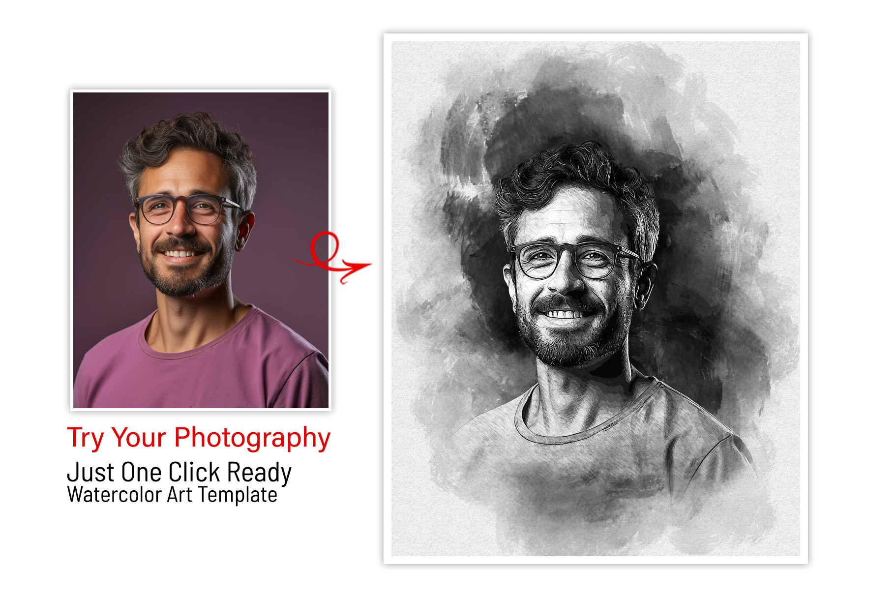 monochrome sketch art photo effect 08 986
