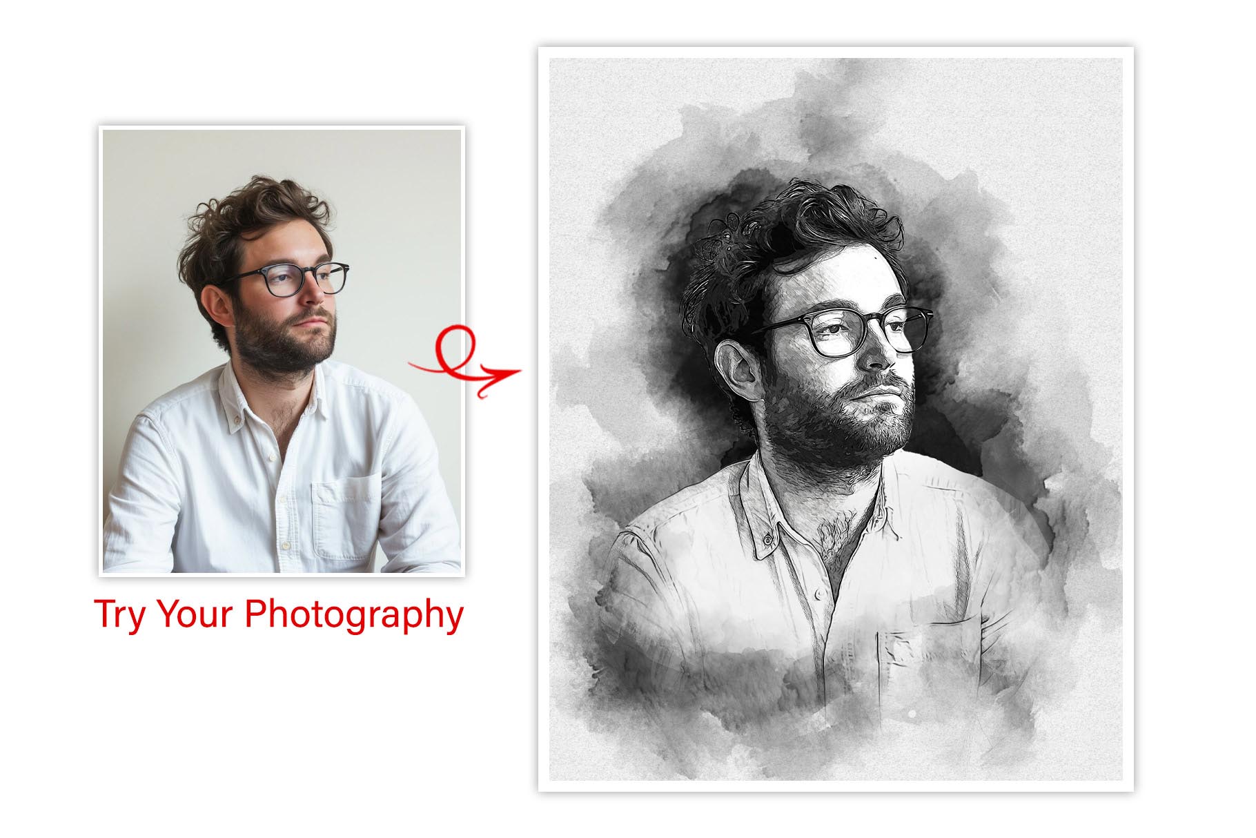 monochrome sketch art photo effect11 776