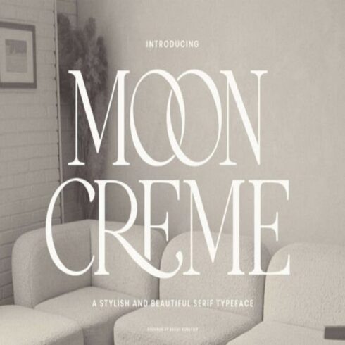 Moon Creme Font cover image.