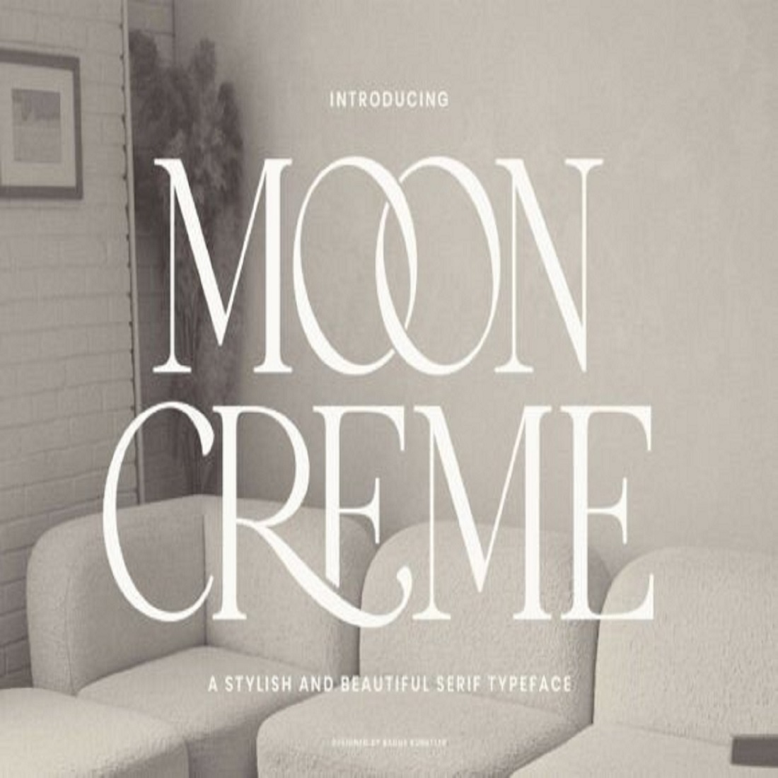 Moon Creme Font cover image.