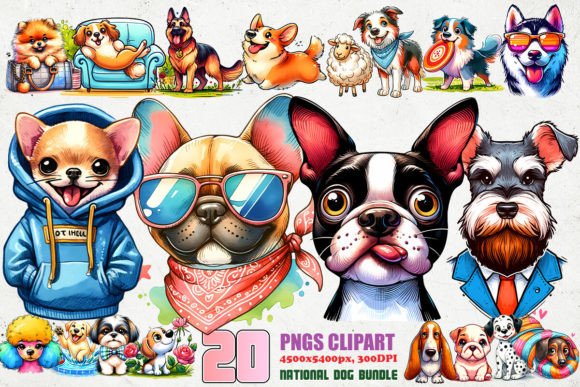 national dog day png bundle graphics 98805331 1 1 580x387 507