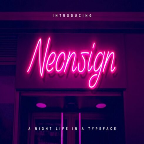Neonsign Font cover image.
