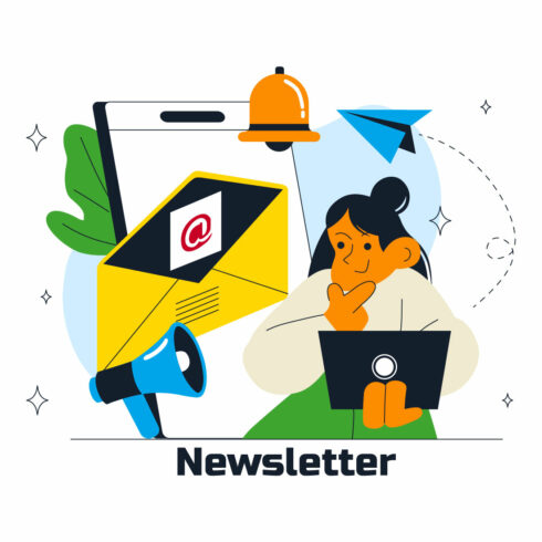 10 Email Newsletter Illustration cover image.