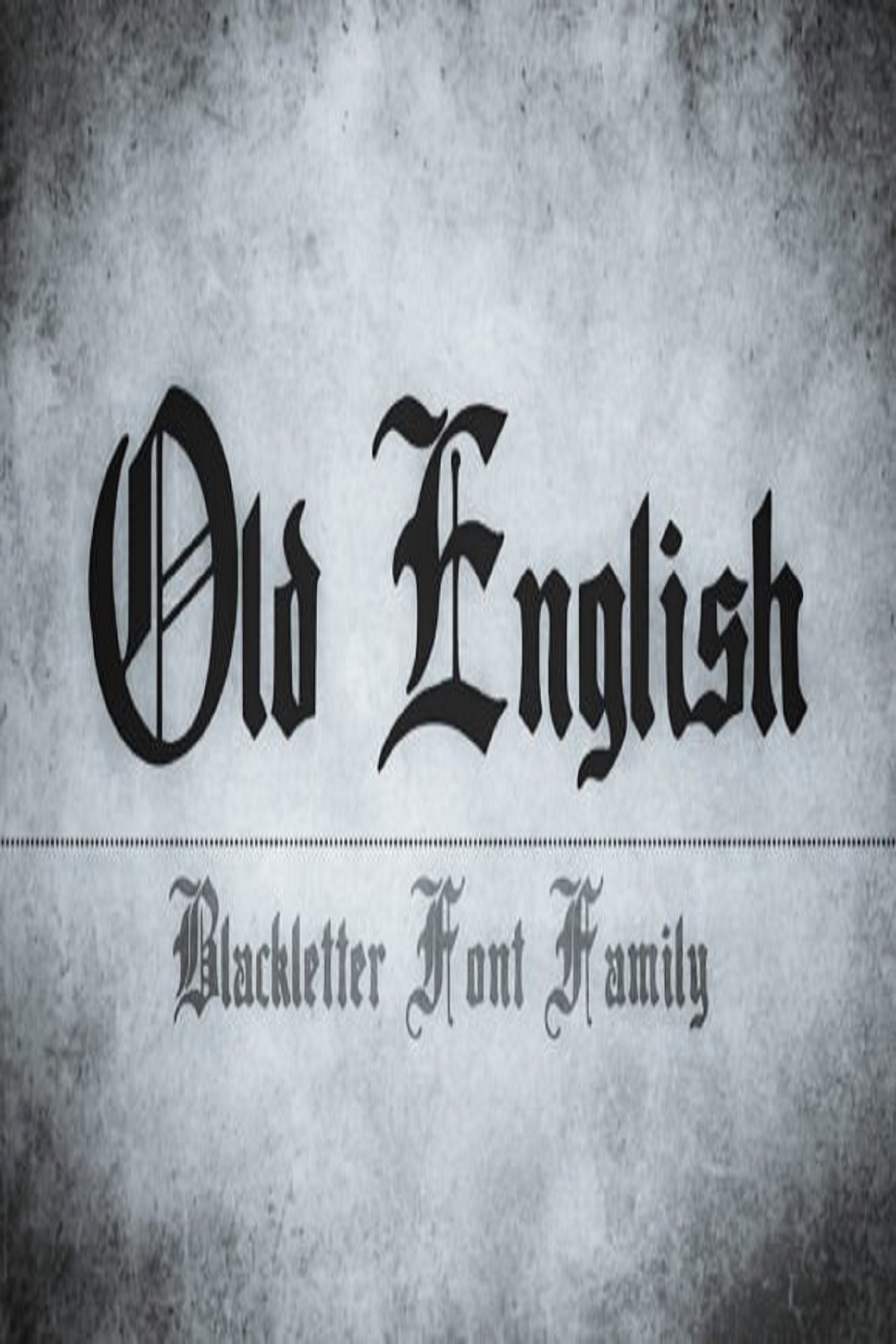 Old English Font pinterest preview image.