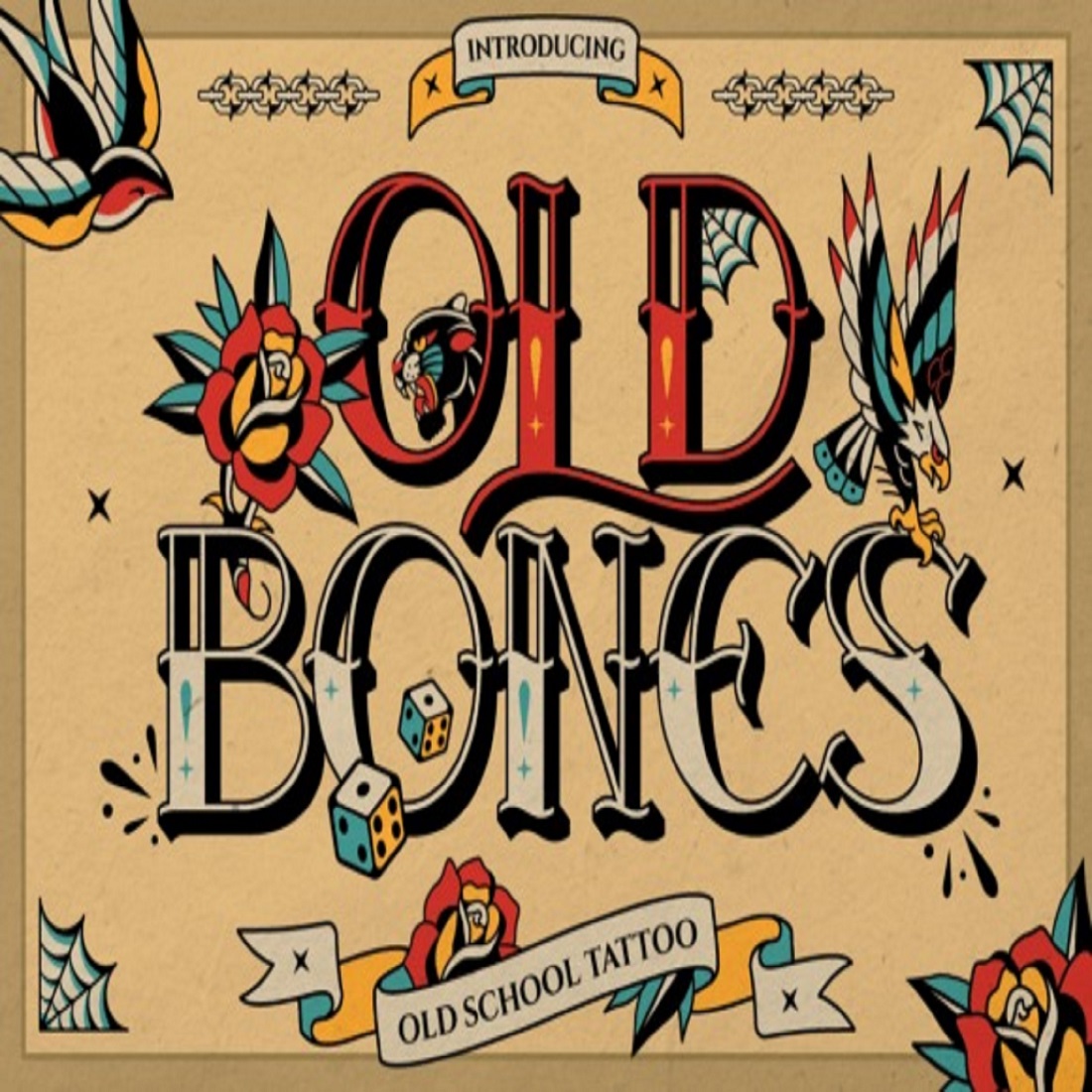 Old Bones Font preview image.