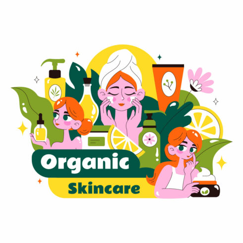 10 Organic Skin Care Illustration cover image.