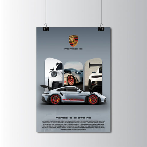 "Luxury Car Poster: Porsche 911 GT3 RS | Printable Wall Decor" cover image.
