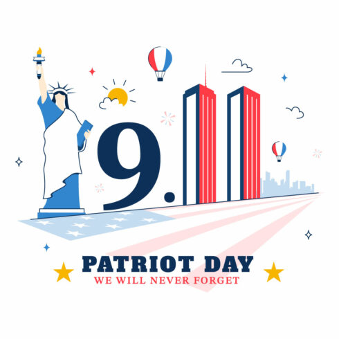 10 Happy USA Patriot Day Illustration cover image.