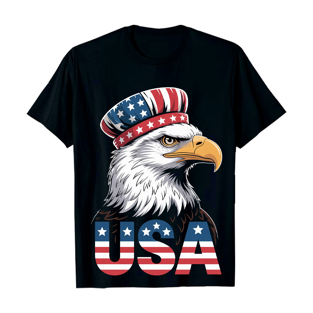 patriotic eagle wearing uncle sam hat with u s a text 960