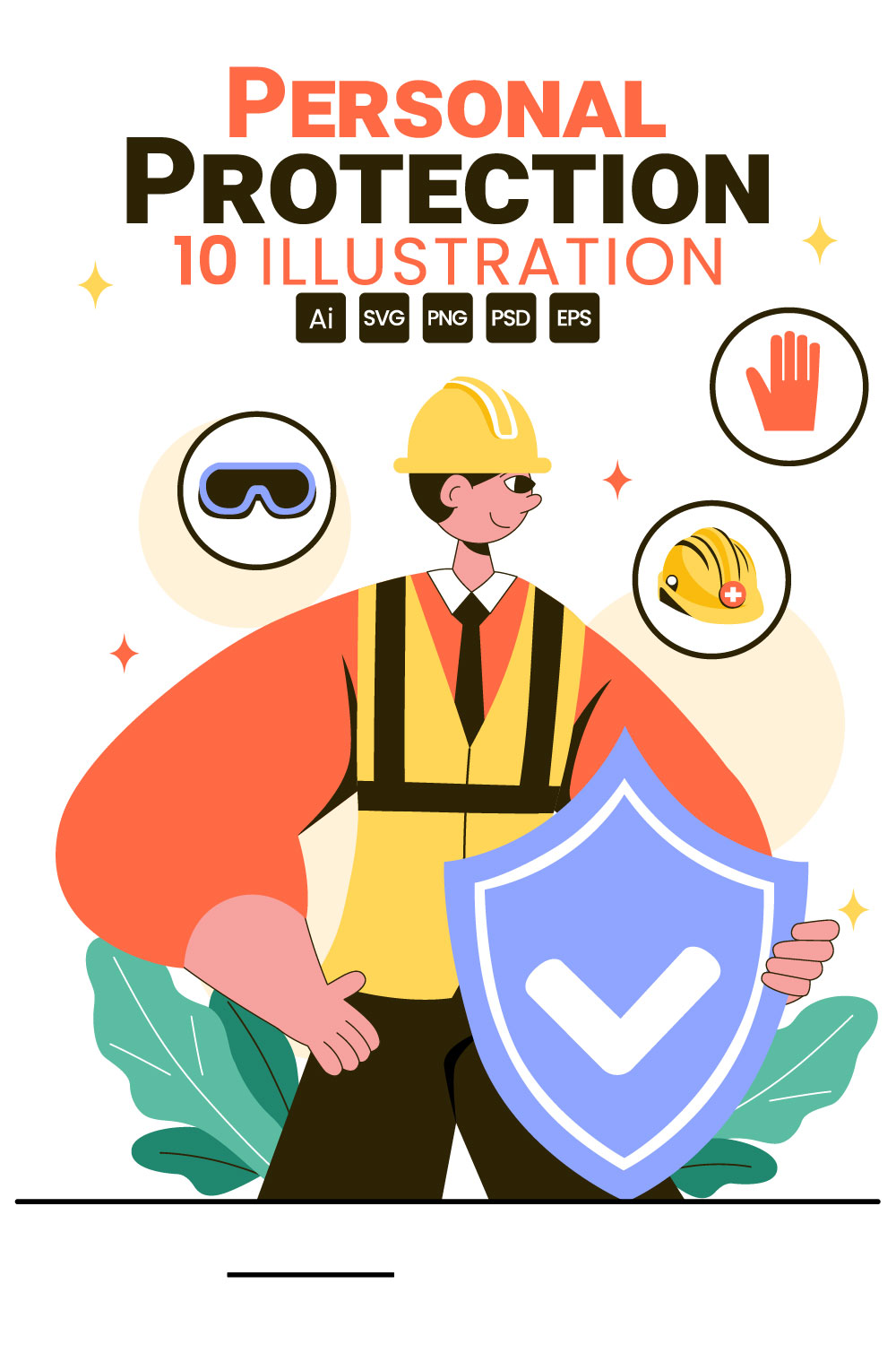 10 Personal Protection Illustration pinterest preview image.