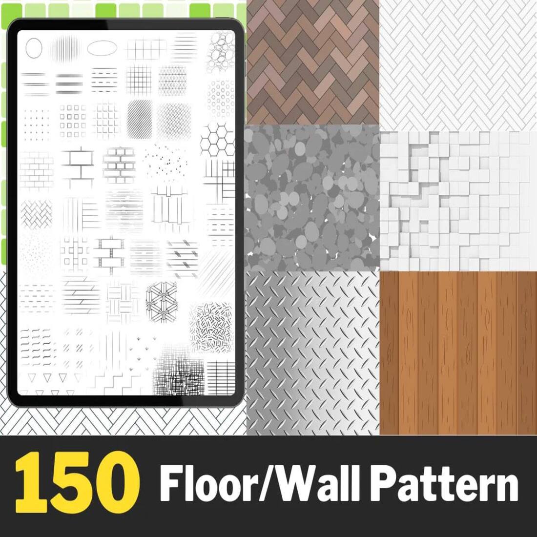 740+ Procreate Interior Design Stamps preview image.