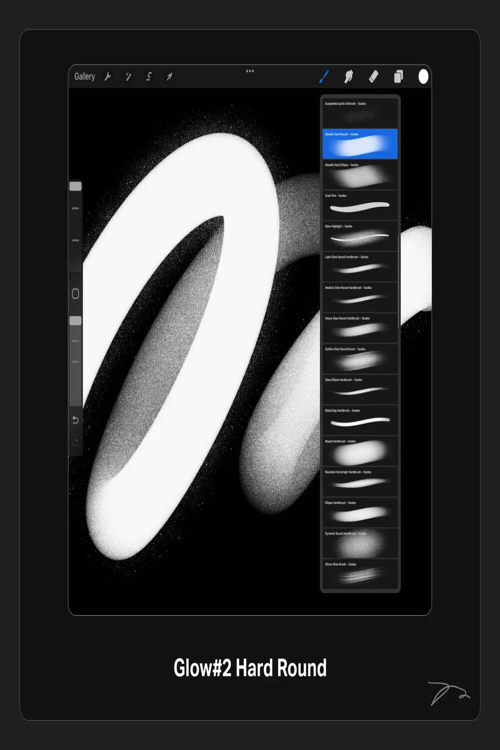 Lettering & Painting Brushes for Procreate pinterest preview image.