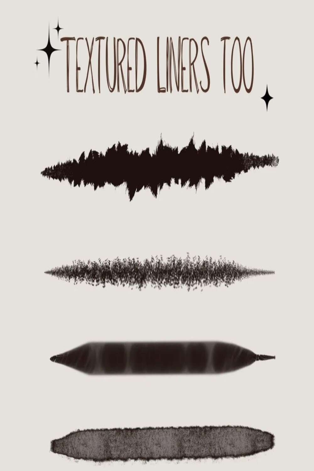Fine Liners - 25 Brushes for Procreate pinterest preview image.