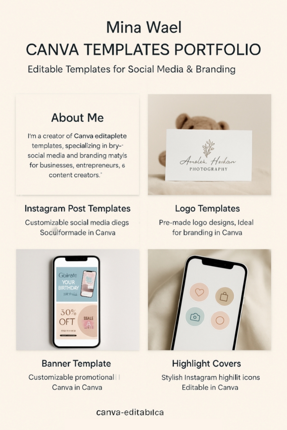 Limited-Time Offer: Premium Logo & Instagram Post Templates – Only $099 pinterest preview image.