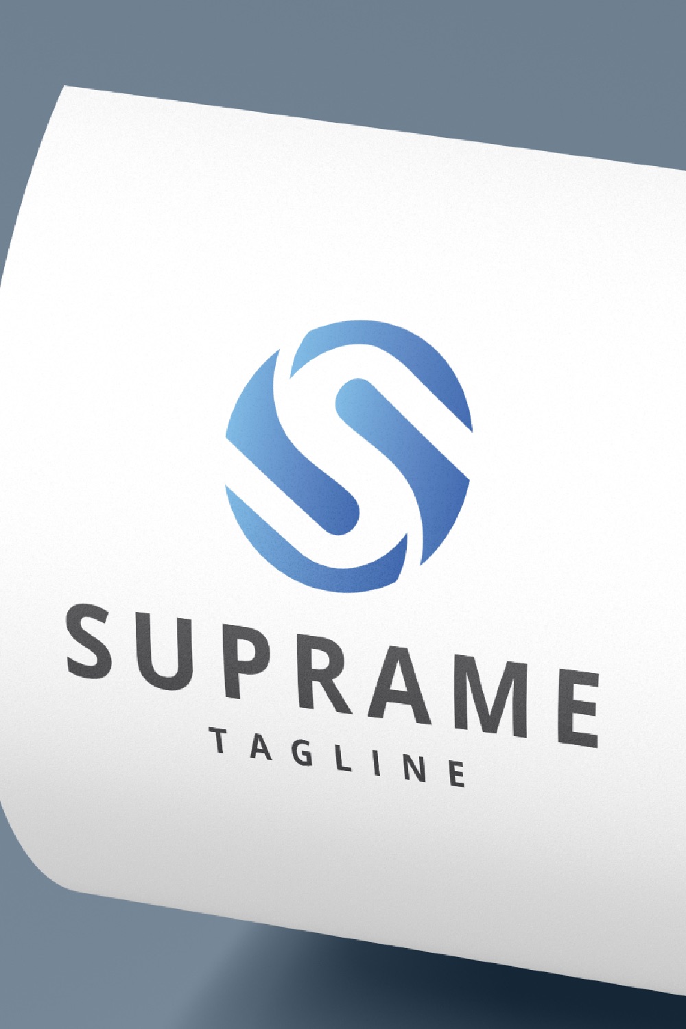 Circular S Letter Logo pinterest preview image.