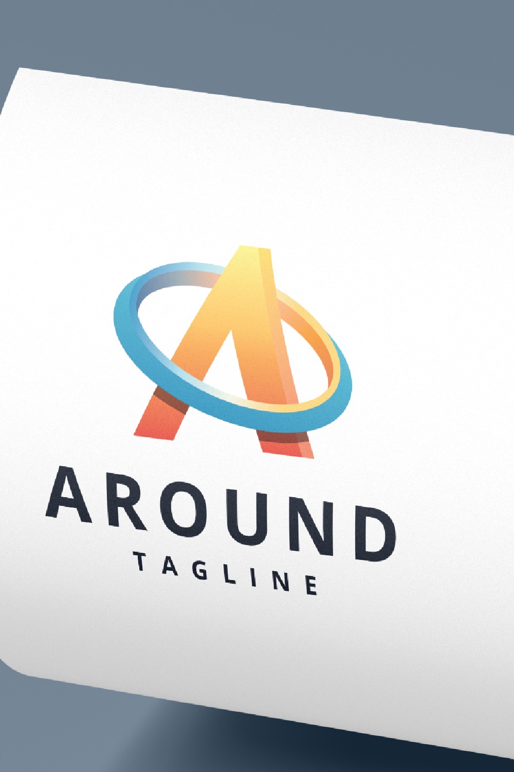 AROUND Circular Orbit A Letter Logo pinterest preview image.