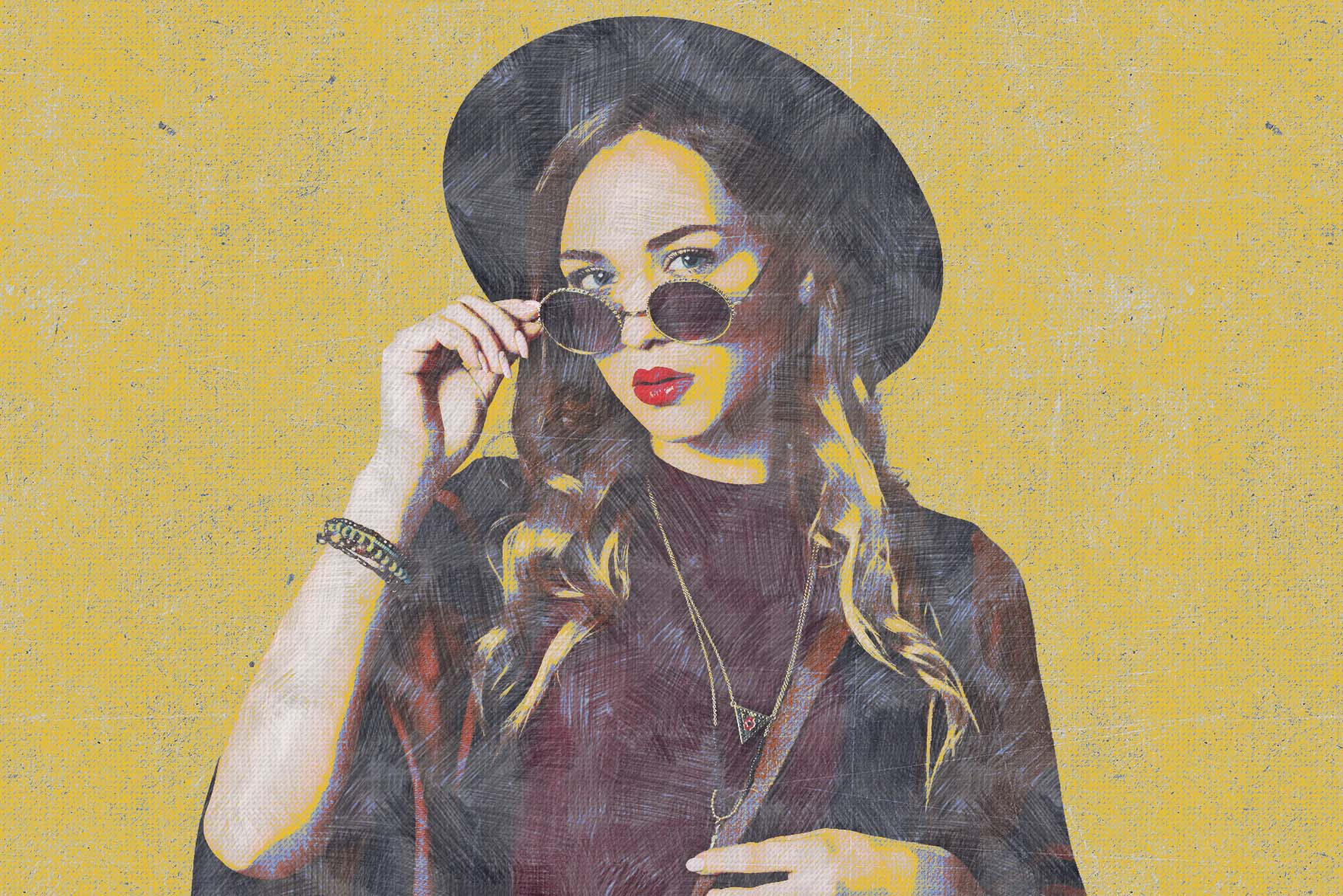 pop poster art photoshop action 6 830
