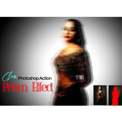 Glass Prism Effect Photoshop Action cover image.