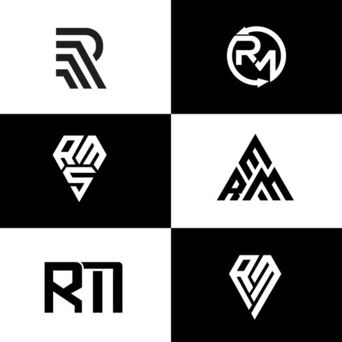 Creative letter RM branding monogram logo 6 Bumdle cover image.