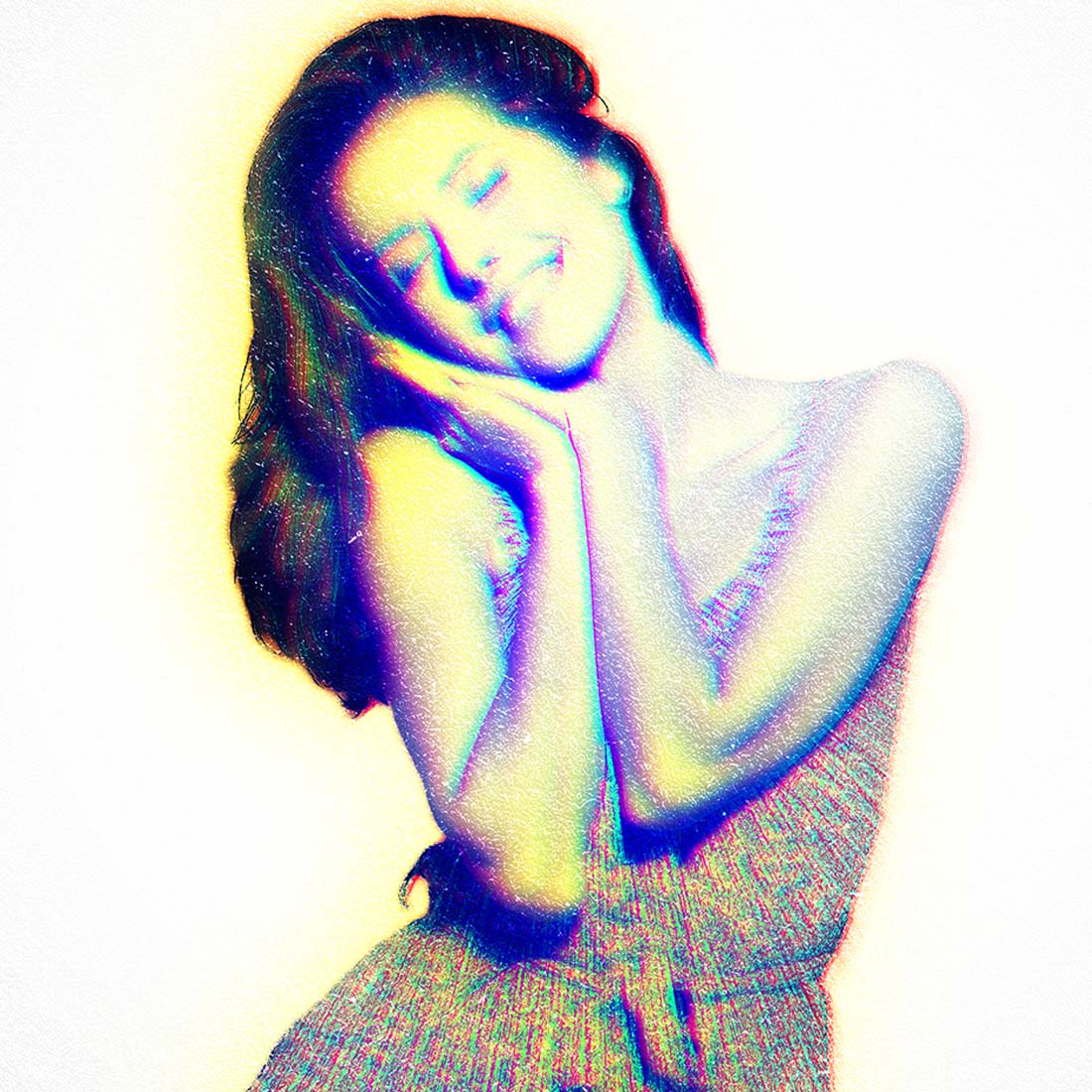 Future Glow Effect Photoshop Action preview image.