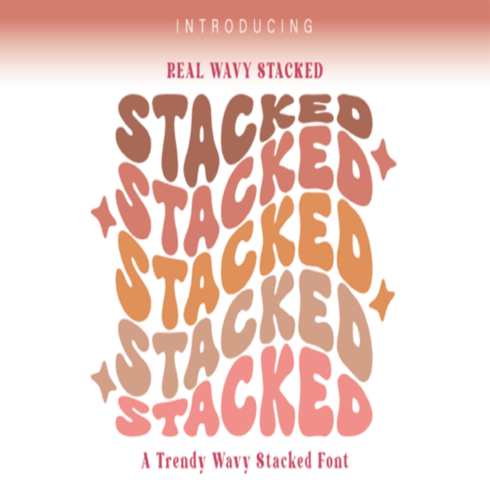Real Wavy Stacked Font cover image.