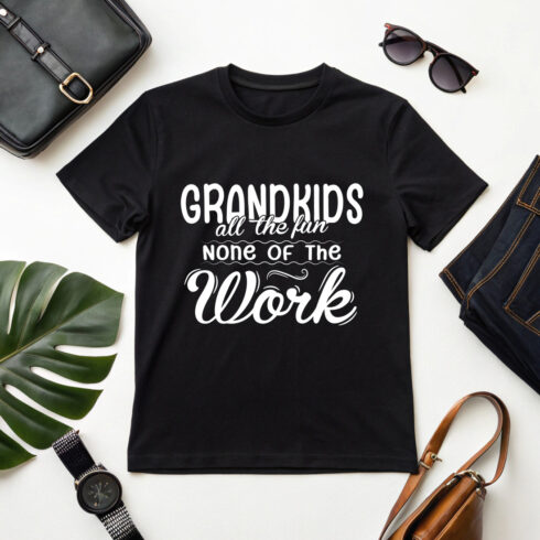 Retro-style grandparent humor design ideal for mugs, hats, and apparel Graphic Design cover image.