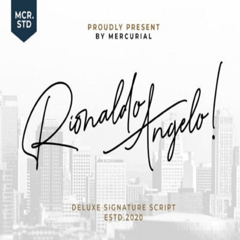 Rionaldo Angelo Font cover image.
