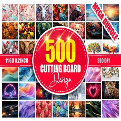 Cutting Board Sublimation Mega Bundle cover image.
