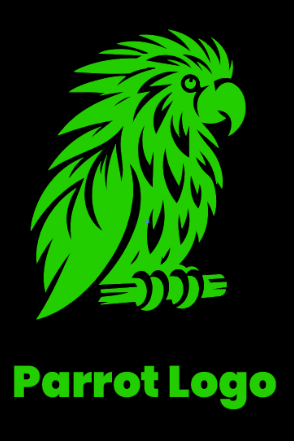 Parrot logo pinterest preview image.